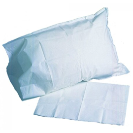 Disposable Non-Woven Bed Sheet and Pillow Cover Set – Single-Use Hygienic Bedding Size: 84x36 Inch (100 pcs)