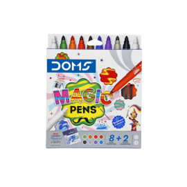 Doms Super Washable Pens - 10 Bright Colors for Creative Projects