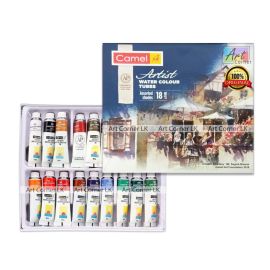 Camlin Artist Watercolor Tubes Set – 18 Assorted 9ml Shades