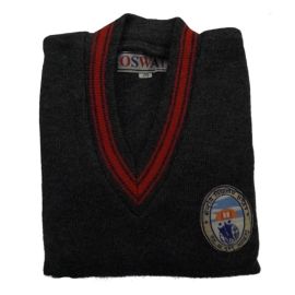 Kridriya Vidyalaya Blue Sweater with Logo - KV Sweater