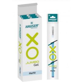 Hauser XO Jumbo 0.6 mm Gel Pen Refills – Pack of 10 (Blue/Black/Red Ink)