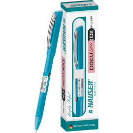 Hauser Doku Glide DX 0.7 mm Refillable Ball Pen | Smooth Writing with Ergonomic Grip | (5 pcs)