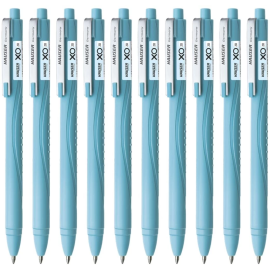 Hauser XO Click Gel Pen – Fine Tip, Low-Viscosity Ink, Refillable, Assorted Ink Colors, Hanger Pack