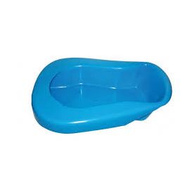 Ergonomic Plastic Bed Pan with Lid and Integrated Handle - 2.5L Capacity