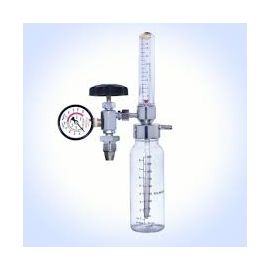 High-Precision Oxygen Cylinder Regulator with Adjustable Flowmeter and Integrated Humidifier