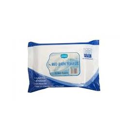 Ginni Antibacterial Bed Bath Towels – Pack of 10 Disposable Moisturizing Wipes