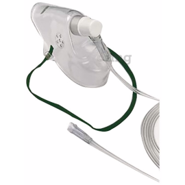 Flexi Mask Oxygen Face Mask with 2.0 Meter Star Lumen Tube (10 Pcs)