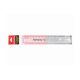Nataraj 15cm Transparent Scale – High Accuracy, Smooth Rounded Edges, Durable Virgin Plastic (5pcs)