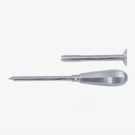 Nelson Trocar – 20 cm Stainless Steel Surgical Instrument with Protective Guard (4 Pcs)