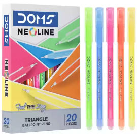 DOMS Neoline Blue Ball Pen (20 Pcs)