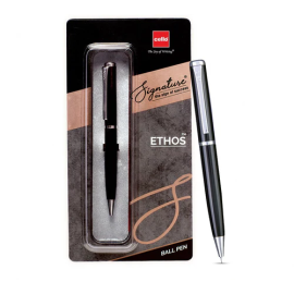 Cello Signature Ethos Blue Ink Ball Pen – Father's Day Gift Edition with Matching Keychain