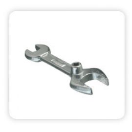Dual-Function Medical Oxygen Cylinder Spanner Key – Two-in-One Design for Valve Operation and Regulator Fitting