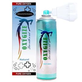 Oxygize Portable Oxygen Canister with Inbuilt Mask, 10L Natural Flavor