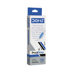 DOMS Proxima Black Ball Pen (10 Pcs)