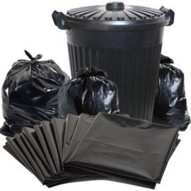 BioVestage Multi-Size Color-Coded Garbage Bags for Efficient Waste Segregation (10 Pcs)