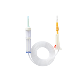 R.M.S® Blood Administration Set with Molded Drip Chamber, Built-in Spike, and Luer Lock Connector, SS-3052 (25 pcs)