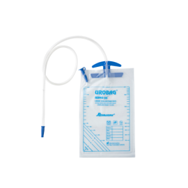 ROMO-10 Urine Collection Bag – 2000 ml Capacity with 100 cm Kink-Resistant Tubing and Non-Return Valve, DB-1070-10 (10 pcs)
