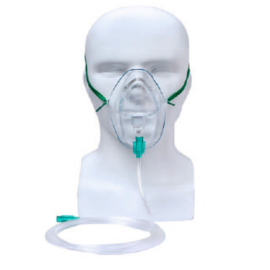 OXIMASK Neonatal & Adult Oxygen Mask with Tubing – Medical Oxygen Therapy (10 pcs)