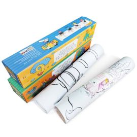 DOMS Self-Adhesive Colouring Roll with Perforated Sheets for Kids' Art Projects
