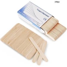 Cynor Non-Sterile Wooden Tongue Depressors – Smooth and Durable for Medical and General Use - (100 pcs - 1 box)