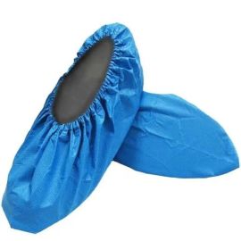 Disposable Waterproof Plastic Shoe Covers with Non-Slip Design (100 Pcs)
