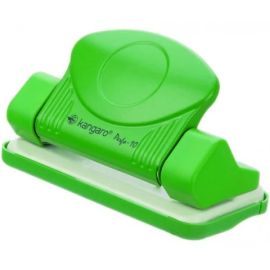 Kangaro Perfo-10 2-Hole Metal Paper Punch, 10-Sheet Capacity, Assorted Colors