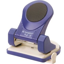Kangaro Perfo-20 Medium Size 2-Hole Paper Punch with Guide Bar and Handle Lock.