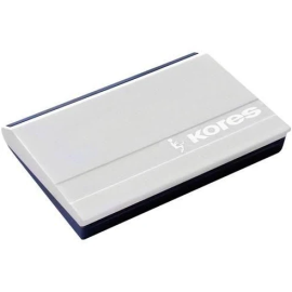 Kores Feather Touch Stamp Pad - Violet Ink, Non-Toxic, Smudge-Free, Re-Inkable, 115mm x 80.6mm