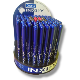 DOMS INXIFY Softy 0.6 mm Ball Pens -100 pcs (Assorted Colors)