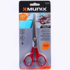 Munix GL-2170 169mm Stainless Steel Scissors with Ergonomic Shockproof ABS Handles