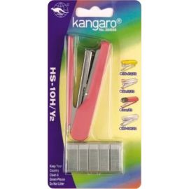 Kangaro HS-10H/Y2 Compact Stapler with Built-in Remover and Reload Indicator