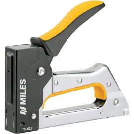 Miles TS-623 Heavy-Duty All-Metal Stapler Gun for Wood, Textile, Leather, and Upholstery