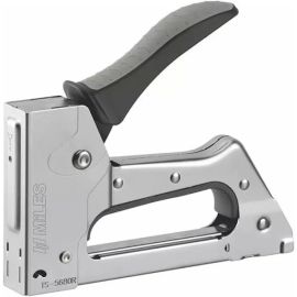 Miles TS-5680RM Heavy-Duty All-Metal Staple Gun with Ergonomic Rubber Grip