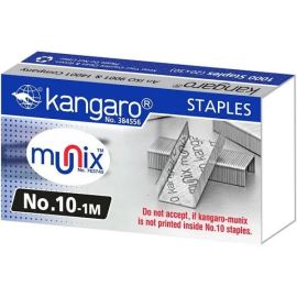 Kangaro No.10-1M Staples – 5 mm Leg Length, 9.4 mm Crown Width, (3 PCS)