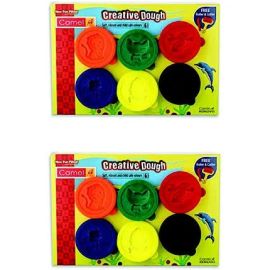 Camel Creative Modeling Dough Set – 6 Vibrant Shades with Accessories (300g)