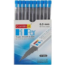 Camlin Hi-Par 0.5mm HB Mechanical Pencil Leads – Pack of 100 High-Polymer Fine Leads (5 pcs)