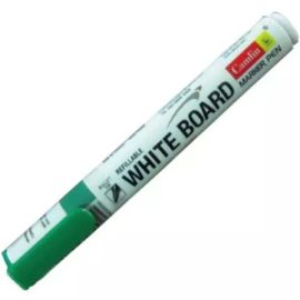 Camlin Refillable Green White Board Marker with Bullet Tip – Non-Toxic, Easy Erase