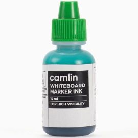 Camlin 15 ml Green Whiteboard Marker Refill Ink – Non-Toxic, Easy Erase, Long-Lasting