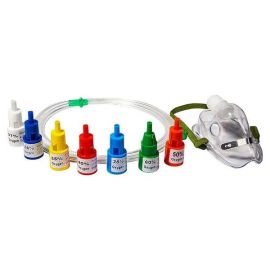B +ve-  Adjustable Venturi Oxygen Mask with 7 Color-Coded Diluters – Sizes for Adults and Children (10 Pcs)