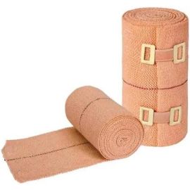 B +ve- Cotton Crepe Bandage (Deluxe) 15 cm x 4 m – Firm Support and Compression (10 Pcs)