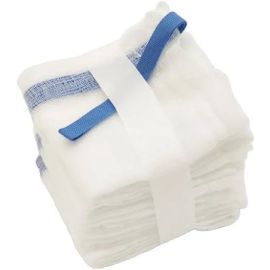 B +ve - Sterile 8-Ply Abdominal Pad 25cm x 25cm with X-Ray Detectable Thread (10 Pcs)