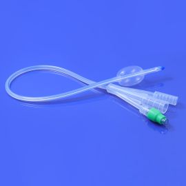 B+ve-Silicone 3-Way Foley Balloon Catheter, Sizes 16 FR to 24 FR
