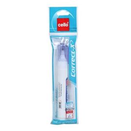 Cello Correct-X Correction Pen Mini – Quick-Dry Fine Needle Tip Whitener