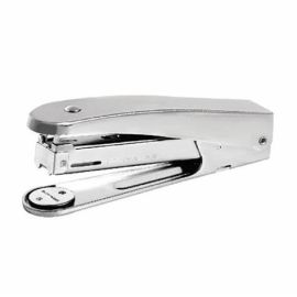 Kangaro 555 All-Metal Half-Strip Stapler – 20 Sheet Capacity, Chrome-Plated