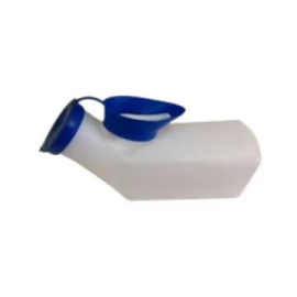 Unisex Plastic 2-in-1 Urine Pot with Lid and Handle - 1000 ml Capacity