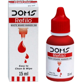 DOMS Refilo Red Permanent Marker Ink Refill – 15 ml"