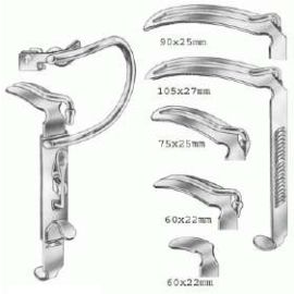 Davis-Boyle Mouth Gag Set with 5 Interchangeable Blades – Stainless Steel Surgical Instrument