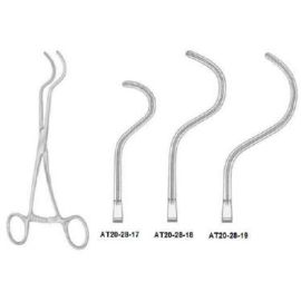 Dale Peripheral Vascular Clamp, Curved DeBakey Atraumatic Jaws, 6 to 7 Inches – Stainless Steel Cardiovascular Surgical Instrument